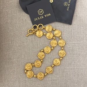 NWOT Queen Bee Julie Vos Gold Necklace